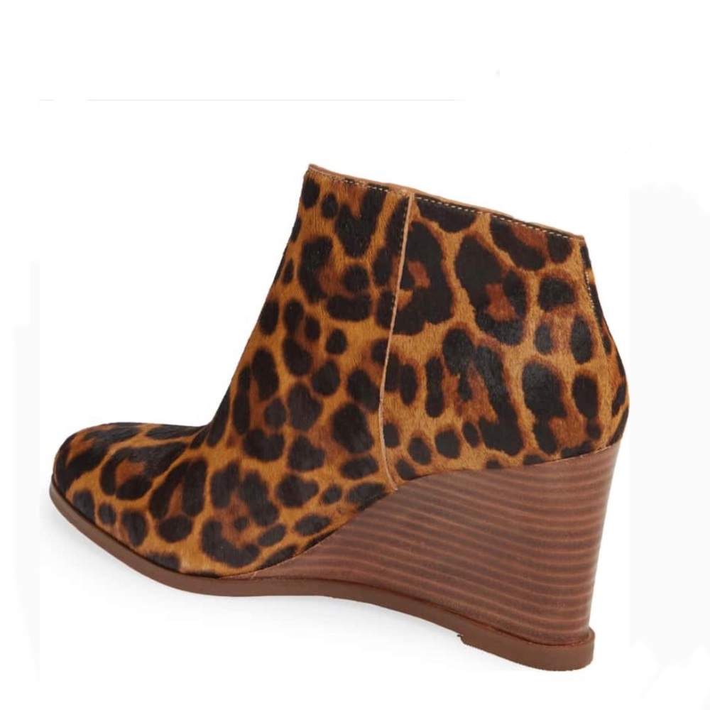 1.State Kaleb Leopard Print Wedge Bootie - image 2